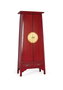 GINER Y COLOMER Armario de madera de mango con 2 puertas y 2 cajones, Rojo